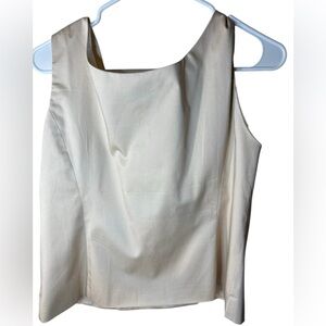 Coldwater Creek  Gold Colored Sleeveless Cotton Top Fully Lined